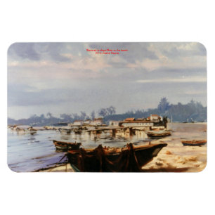Magnet Flexible Barca en la playa/Bateau sur la plage
