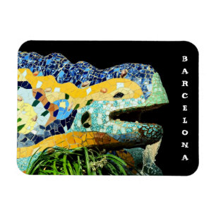 Magnet Flexible Barcelone, Gaudi - Lizard, Espagne