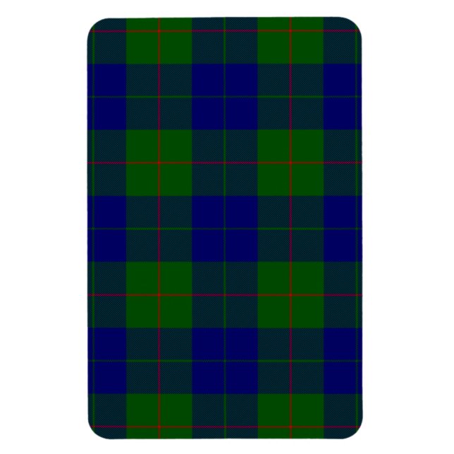 Magnet Flexible Barclay tartan bleu vert plaid (Vertical)