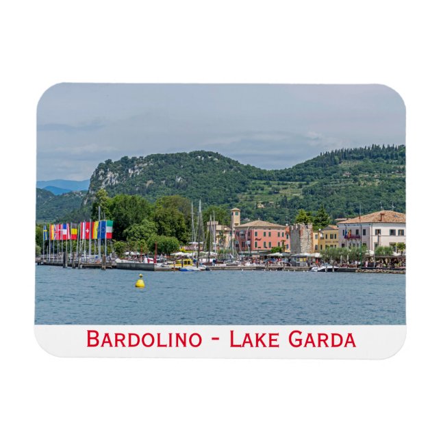 Magnet Flexible Bardolino, aimant frigo du lac de Garde (Horizontal)