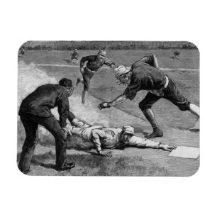 Magnet Flexible Base-ball vintage par Thure De Thulstrup, 1885