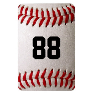 Magnet Flexible Baseball avec numéro personnalisable