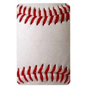 Magnet Flexible Baseball et Softball Couture Rouge