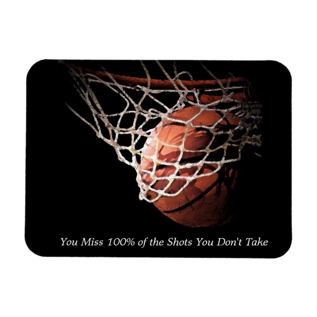 Magnet Flexible Basket-ball de devis motivationnel (Horizontal)