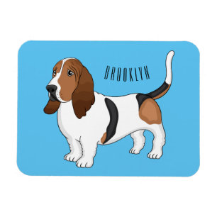 Magnet Flexible Basset hound dessin de chien