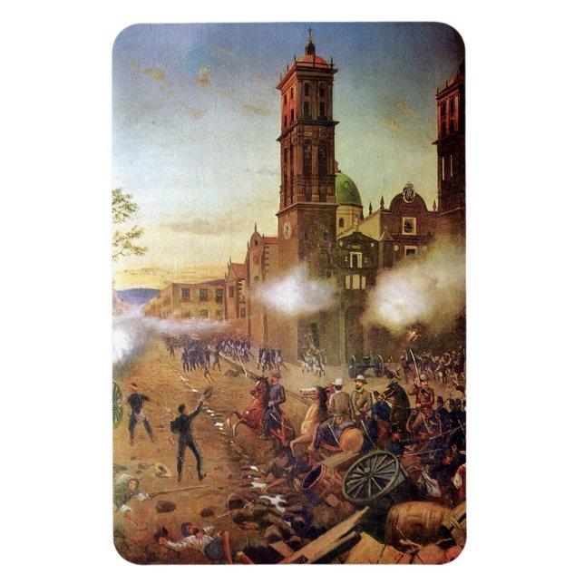 Magnet Flexible Bataille de l'histoire mexicaine de Puebla (Vertical)