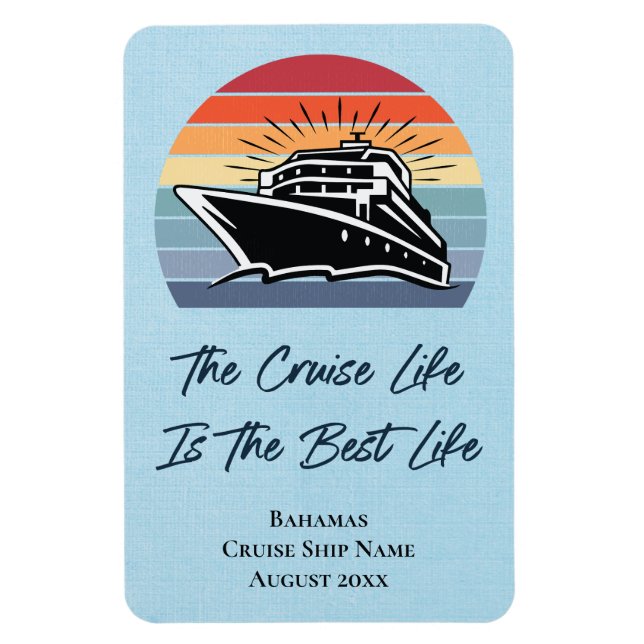Magnet Flexible Bateau de croisière Bahamas Cabine Stateroom Porte (Vertical)