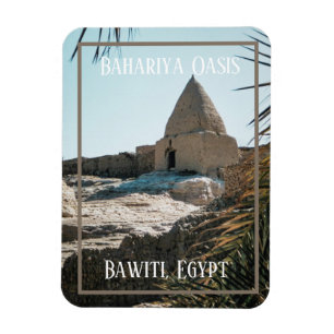 Magnet Flexible Bâtiment en briques de boue, Oasis de Bahariya, Ég