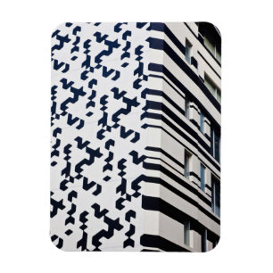 Magnet Flexible Bâtiment moderne noir et blanc à Hong Kong