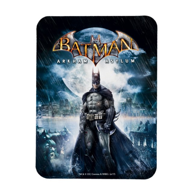 Magnet Flexible Batman : Arkham Asylum | Art de la couverture de j (Vertical)