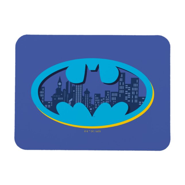 Magnet Flexible Batman | Symbole de la ville de Gotham (Horizontal)