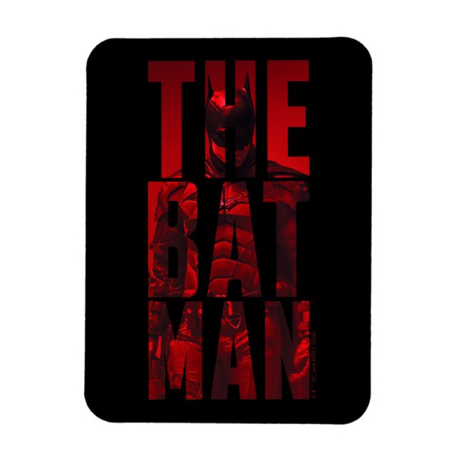 Magnet Flexible Batman Typography Cutout (Vertical)