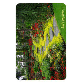 Magnet Flexible Beau chemin du jardin du parc botanique