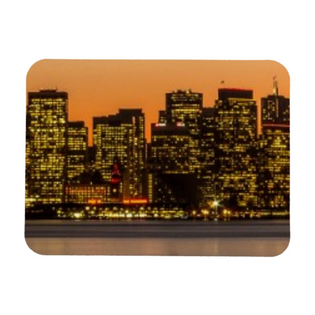 Magnet Flexible Beau coucher de soleil à San Francisco (Horizontal)