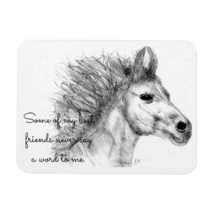 Magnet Flexible Beau crayon de cheval Aimant à croquis