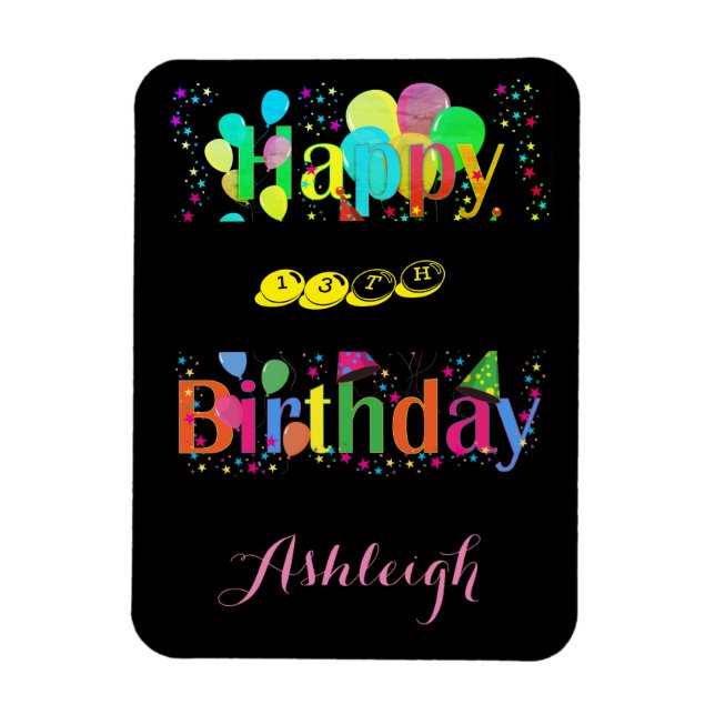 Magnet Flexible Beau et lumineux anniversaire (Vertical)