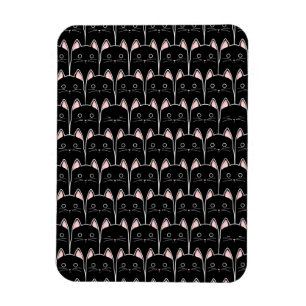 Magnet Flexible Beaucoup de Motif de chats noirs