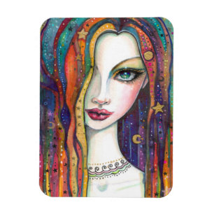 Magnet Flexible Beauté bohème céleste par Molly Harrison