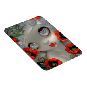 Magnet Flexible "Beautés douteuses III : Pavot d'opium" Aimant Fle