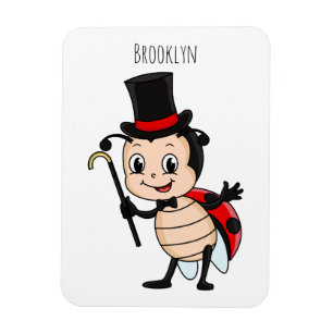 Magnet Flexible Bébé mignon avec chapeau et dessin animé de cravat