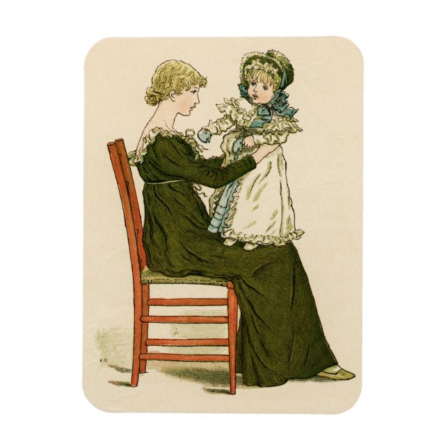 Magnet Flexible Bébé victorien Greenaway Mère (Vertical)