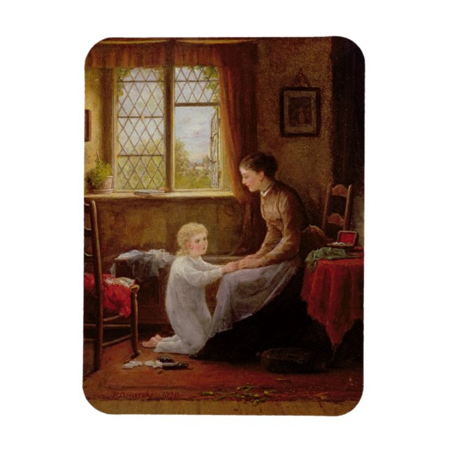 Magnet Flexible Bedtime, 1890 (huile sur panneau) (Vertical)