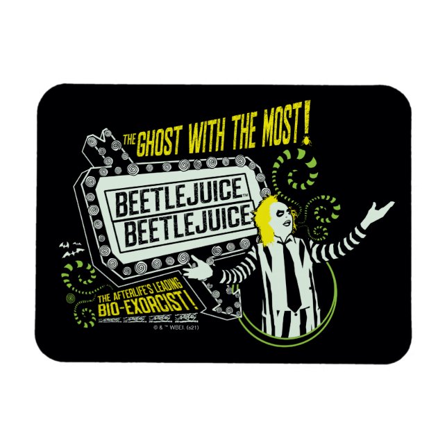 Magnet Flexible Beetlejus | Marquee "Ghost With The Most" (Horizontal)
