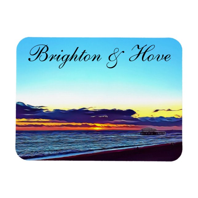 Magnet Flexible Belle Brighton et Hove Beach & Sunset (Horizontal)