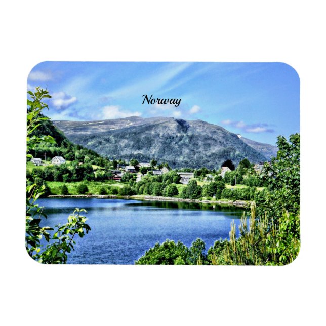 Magnet Flexible Belle Norvège, paysage pittoresque (Horizontal)