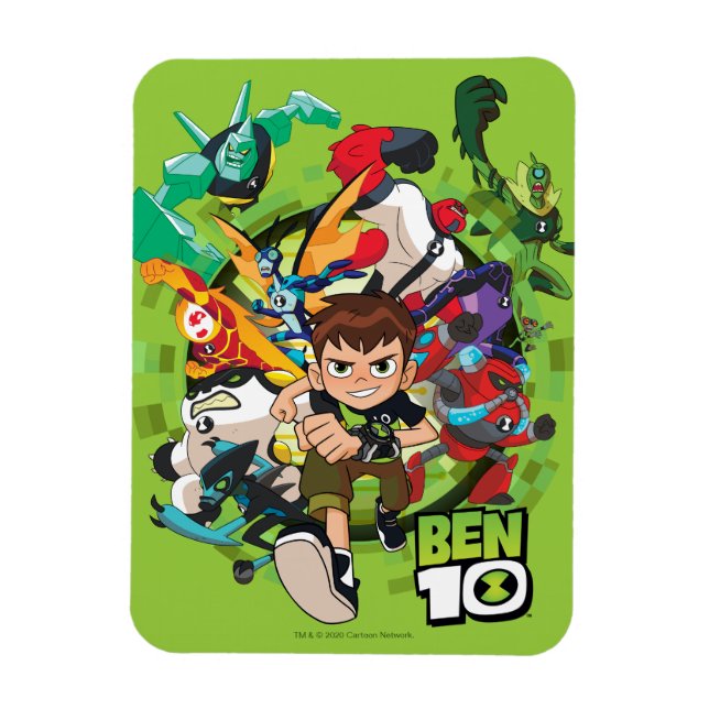 Magnet Flexible Ben 10 Alien Rush Graphique (Vertical)