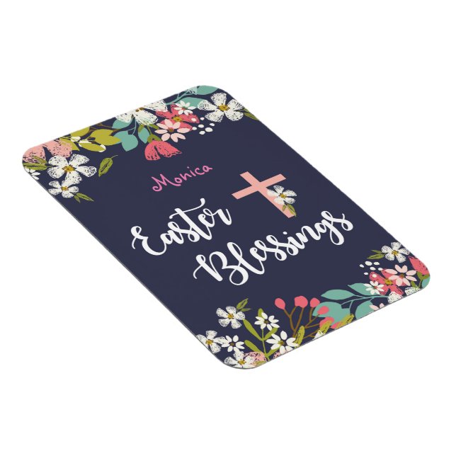 Magnet Flexible Bénédiction de Pâques de fleurs Christ ressuscitée (Côté Droit)