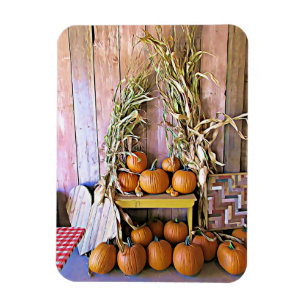 Magnet Flexible Bénédictions d'automne Aimant Citrouille d'Hallowe