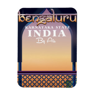 Magnet Flexible Bengaluru, affiche de voyage de l'Inde