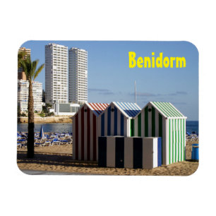 Magnet Flexible Benidorm, casetas de baño en playa de Levante