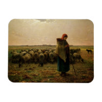 Bergère avec son troupeau, 1863