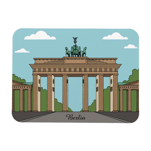 Magnet Flexible Berlin Brandenburg Gate – Classic City Landmark (Horizontal)