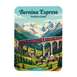 Magnet Flexible Bernina Express, Alpes suisses Suisse