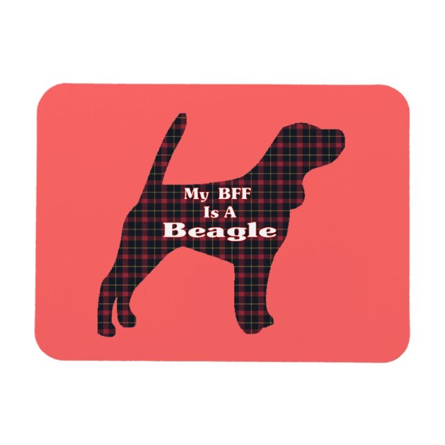 Magnet Flexible BFF beagle (Horizontal)