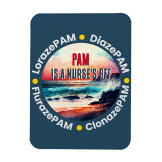 Magnet Flexible BFF de l'infirmière amusante - PAM Lorazepam Diaze