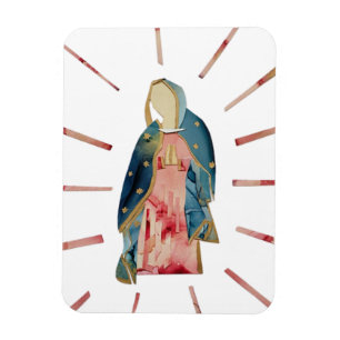 Magnet Flexible Bienheureuse Mère Notre Dame Guadalupe Belle