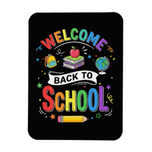 Magnet Flexible Bienvenue à l'école les enfants Enseignant Premier