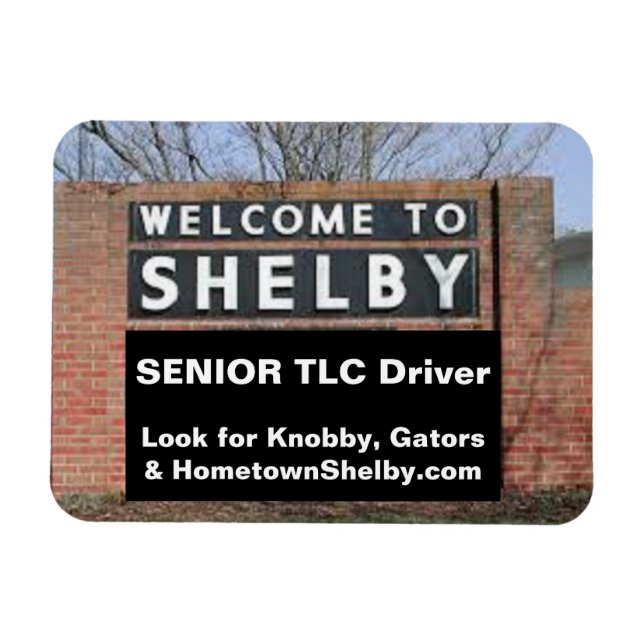 Magnet Flexible BIENVENUE À SHELBY Senior TLC Driver (Horizontal)