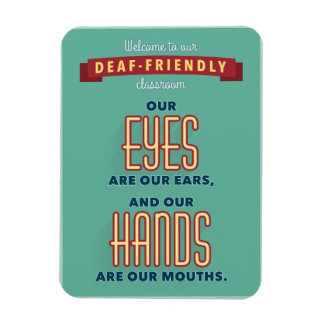 Magnet Flexible Bienvenue dans notre classe sourde et amicale. aim