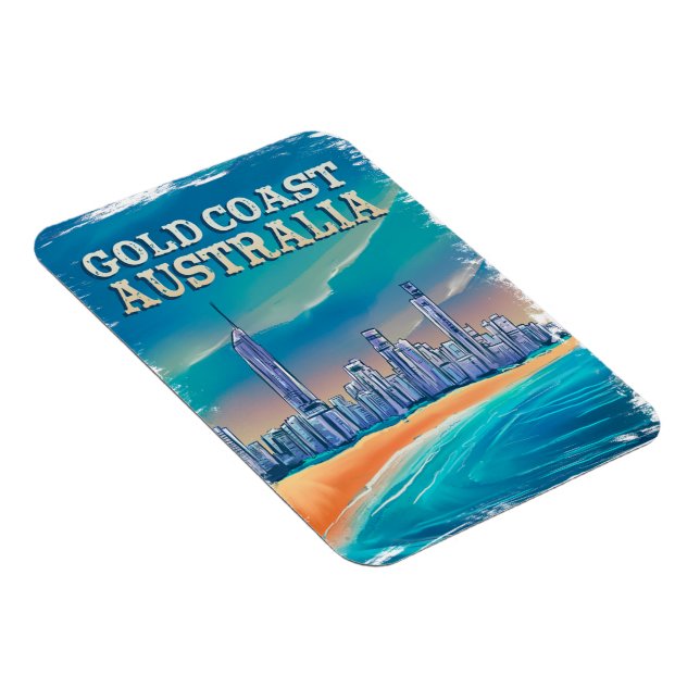 Magnet Flexible Bienvenue été - Beach Outouses - Gold coast Austra (Côté Droit)