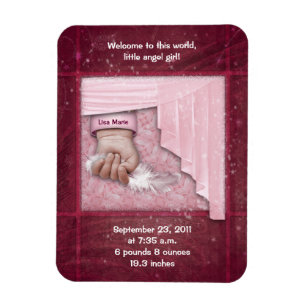 Magnet Flexible Bienvenue petite fille ange