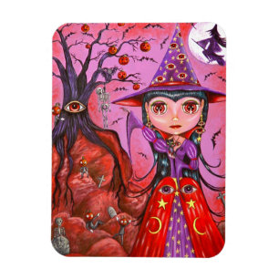 Magnet Flexible Big Eye sorcier Citrouille pendaison arbre Déplais