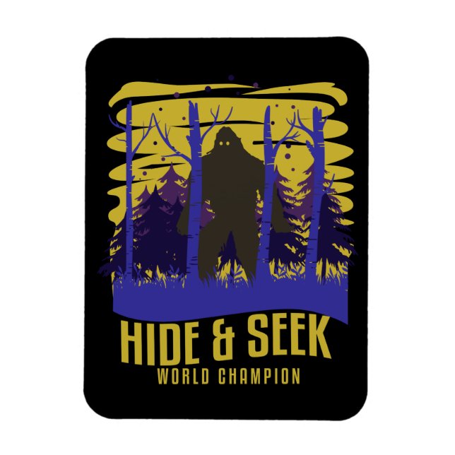 Magnet Flexible Bigfoot Cacher Et Chercher Champion Sasquatch Croy (Vertical)