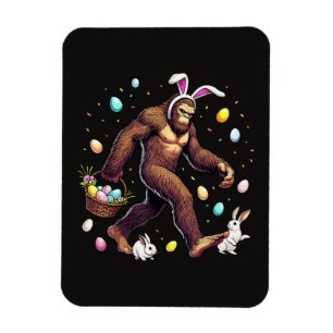 Magnet Flexible Bigfoot le jour de Pâques drôle Sasquatch