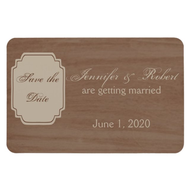 Magnet Flexible Birch Wood Beauty Mariage de automne Enregistrer l (Horizontal)