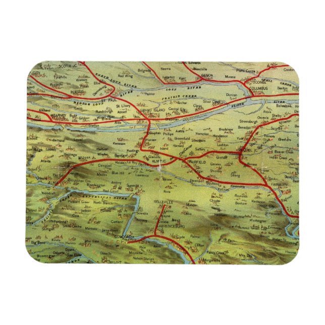 Magnet Flexible Birdseyes Voir Les Grandes Plaines (Horizontal)